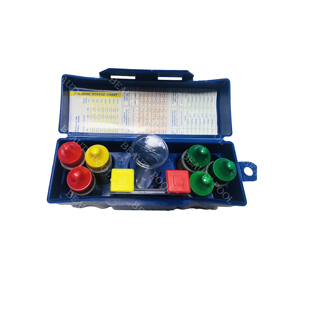 60608 5-Wege-Testkit für Pool & Spa PH CL Brom Alkalität Säurebedarf